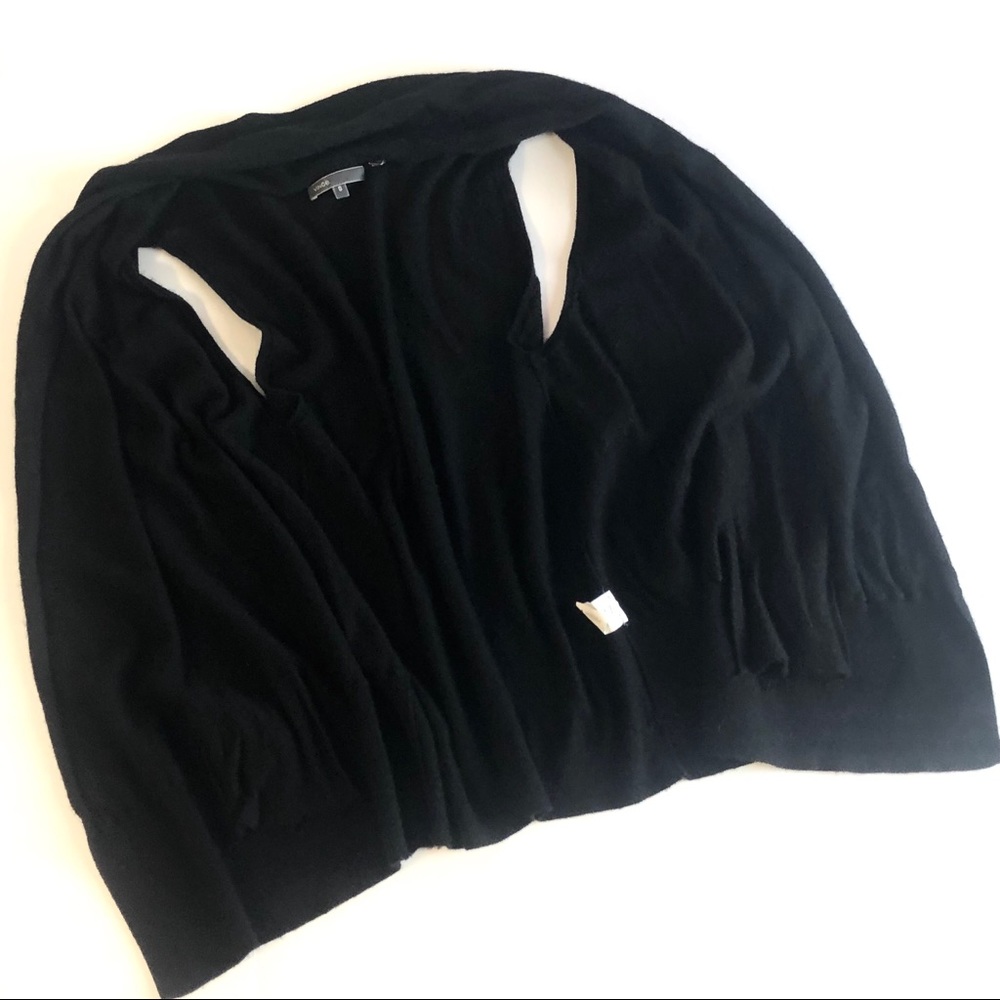 🎉HOST PICK🎉VINCE BLACK 100% CASHMERE CARDIGAN - Picture 16 of 16